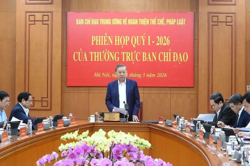 Tổng Bí thư Tô Lâm chủ trì phiên họp Ban Chỉ đạo Trung ương về hoàn thiện thể chế, pháp luật