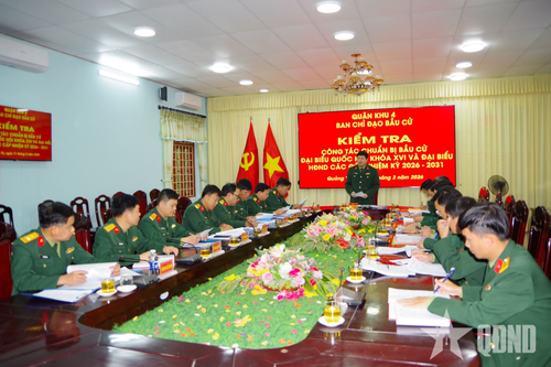 Quân khu 4 kiểm tra công tác chuẩn bị bầu cử tại Sư đoàn 968