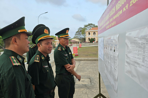 Bộ đội Biên phòng tỉnh An Giang sẵn sàng cho ngày bầu cử