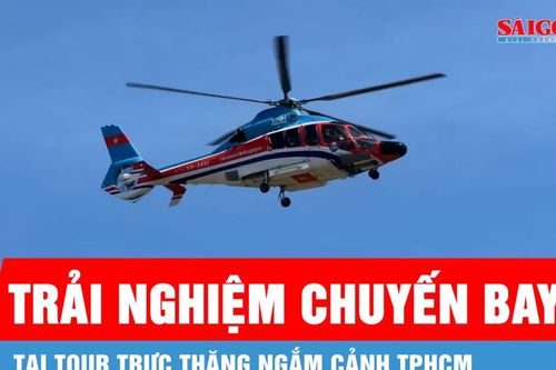 Khai thác đại trà tour trực thăng ngắm cảnh TPHCM