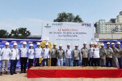 PVFCCo - Phú Mỹ khởi công dự án đầu tư bồn nguyên liệu Acid Phosphoric