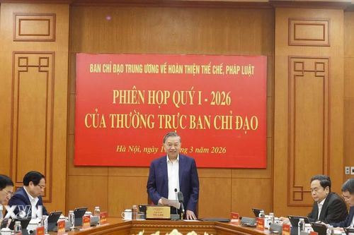 Họp quý I của Thường trực Ban Chỉ đạo TW về hoàn thiện thể chế, pháp luật