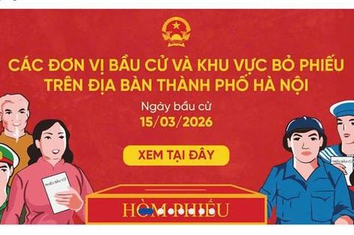 Hà Nội tích hợp bản đồ số 1.451 điểm bầu cử trên ứng dụng iHanoi