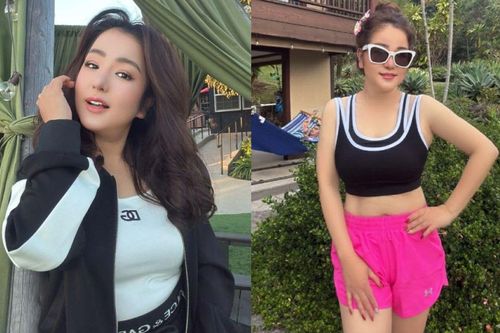 Thúy Nga tự tin diện croptop khoe eo thon ở tuổi 50