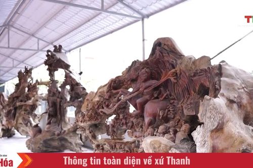 Nơi tác phẩm điêu khắc gỗ kể câu chuyện truyền thuyết dân gian