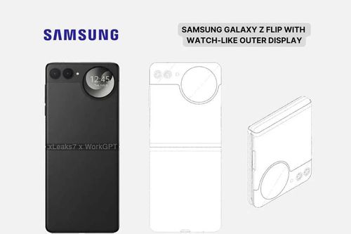 Samsung lộ bằng sáng chế Galaxy Z Flip mới với màn hình phụ tròn độc đáo giúp giảm giá thành