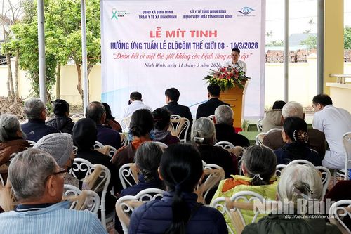 Mít tinh hưởng ứng Tuần lễ Glôcôm thế giới năm 2026