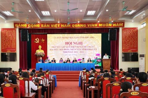 Phú Thọ: Tiếp xúc cử tri được tổ chức công khai, dân chủ, đúng pháp luật