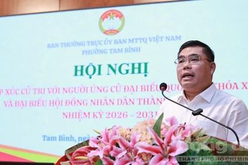 Ứng cử viên Đại biểu HĐND TPHCM đề xuất chính sách hỗ trợ DN và hộ kinh doanh P.Tam Bình
