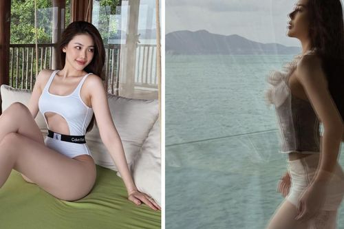 Bùi Quỳnh Hoa khoe vòng eo cuốn hút trong bộ đồ bơi cut-out táo bạo
