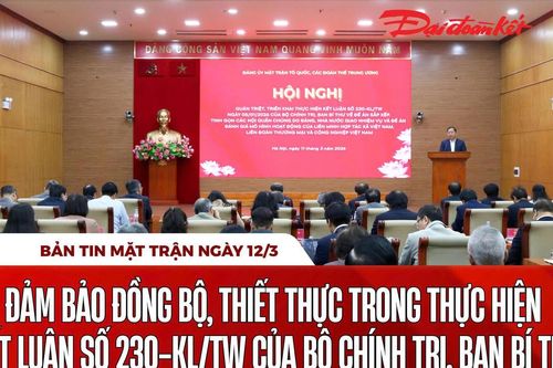 Bản tin Mặt trận sáng 12/3