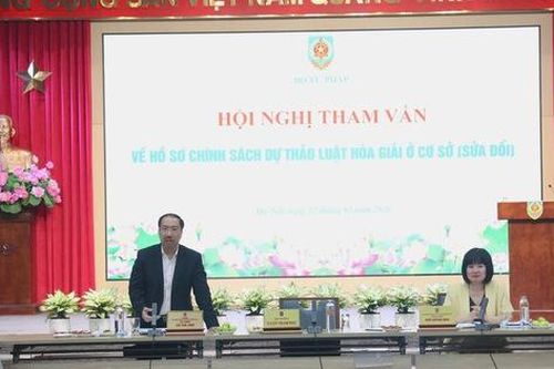 Tham vấn về hồ sơ chính sách Luật Hòa giải ở cơ sở (sửa đổi)