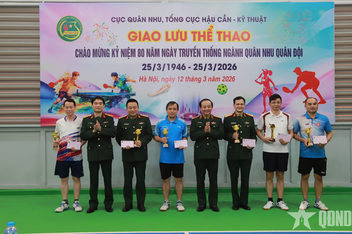 Giao lưu thể thao chào mừng 80 năm Ngày truyền thống ngành Quân nhu Quân đội