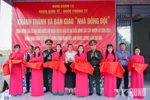 Khánh thành, bàn giao 'Nhà đồng đội' tặng công nhân có hoàn cảnh khó khăn