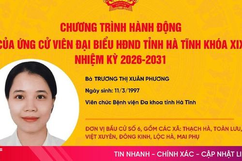 Chương trình hành động của ứng cử viên đại biểu HĐND tỉnh khóa XIX Trương Thị Xuân Phương
