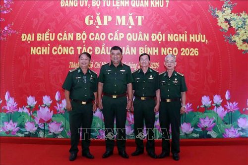 Quân khu 7 gặp mặt tri ân cán bộ cao cấp Quân đội nghỉ hưu