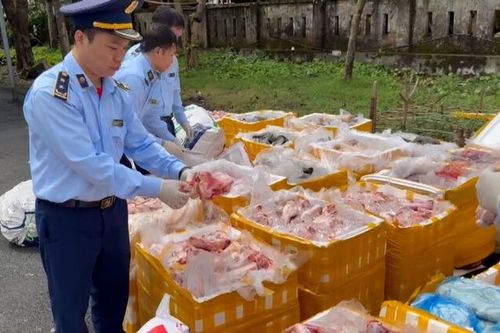 Phát hiện hơn 2,6 tấn nội tạng động vật không rõ nguồn gốc