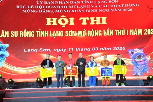 Đặc sắc Hội thi Lân Sư Rồng tỉnh Lạng Sơn mở rộng lần thứ Nhất năm 2026