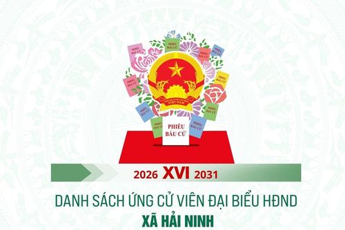 Danh sách những người ứng cử đại biểu HĐND xã Hải Ninh nhiệm kỳ 2026-2031