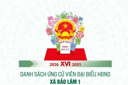 Danh sách những người ứng cử đại biểu HĐND xã Bảo Lâm 1 nhiệm kỳ 2026-2031