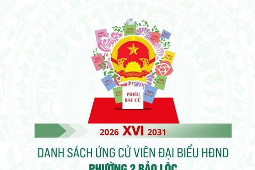 Danh sách những người ứng cử đại biểu HĐND Phường 2 Bảo Lộc nhiệm kỳ 2026-2031