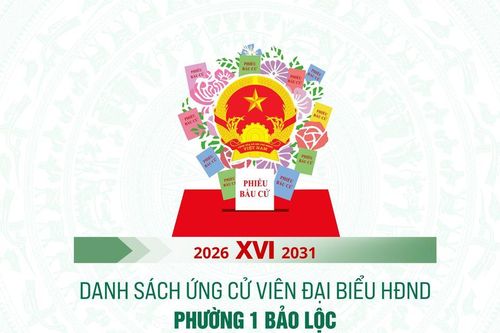 Danh sách những người ứng cử đại biểu HĐND Phường 1 Bảo Lộc nhiệm kỳ 2026-2031