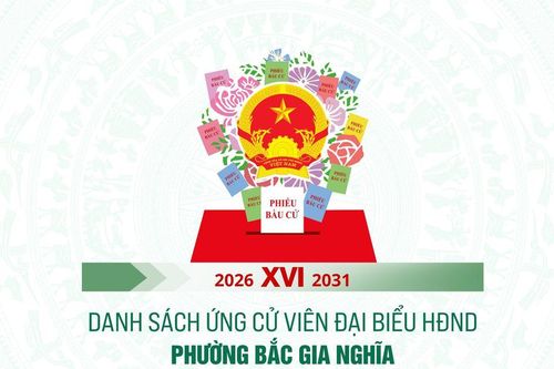 Danh sách những người ứng cử đại biểu HĐND phường Bắc Gia Nghĩa nhiệm kỳ 2026-2031