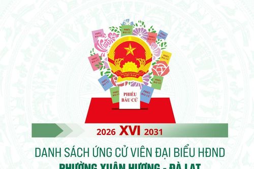 Danh sách những người ứng cử đại biểu HĐND phường Xuân Hương - Đà Lạt nhiệm kỳ 2026-2031