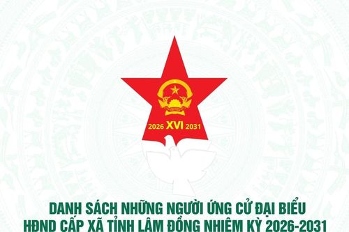 Danh sách những người ứng cử đại biểu HĐND cấp xã tỉnh Lâm Đồng nhiệm kỳ 2026-2031