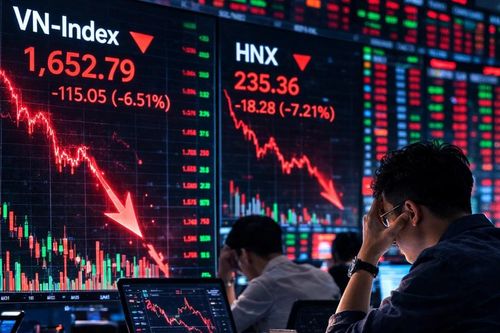VN-Index giảm 115 điểm/phiên chủ yếu do yếu tố tâm lý