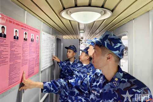 Chuẩn bị bầu cử tại Vùng Cảnh sát biển 1: Ngày hội rạo rực, ngập tràn niềm tin