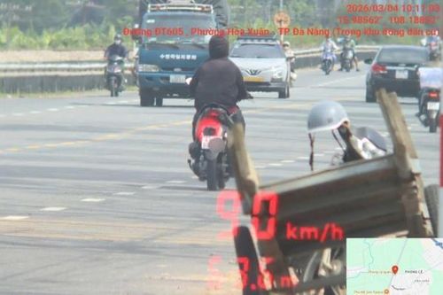 Cảnh sát giao thông Đà Nẵng đẩy mạnh kiểm tra, xử lý hành vi vi phạm tốc độ