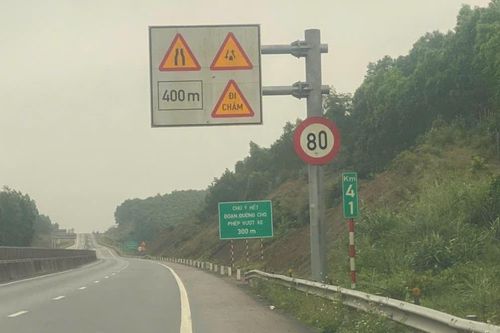Điều chỉnh tốc độ trên cao tốc Cam Lộ – La Sơn lên 80 km/h tại các đoạn chưa thi công