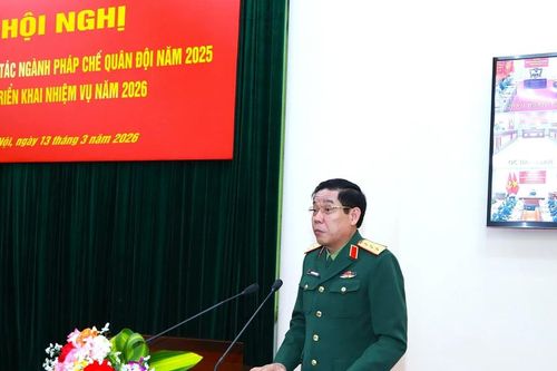 Kiện toàn ngành pháp chế trong toàn quân, bảo đảm 'tinh, gọn, mạnh'