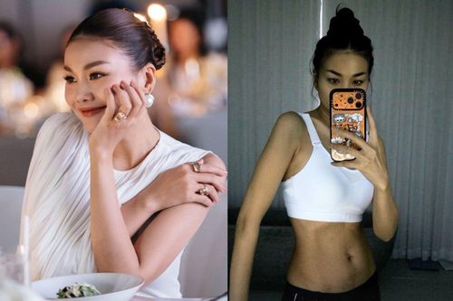 Người mẫu Thanh Hằng diện croptop khoe vòng eo nổi rõ múi cơ