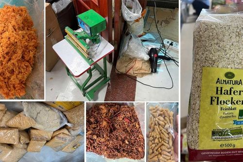 Thu giữ gần 2 tấn ruốc gà, ruốc lợn, đồ ăn vặt không rõ xuất xứ