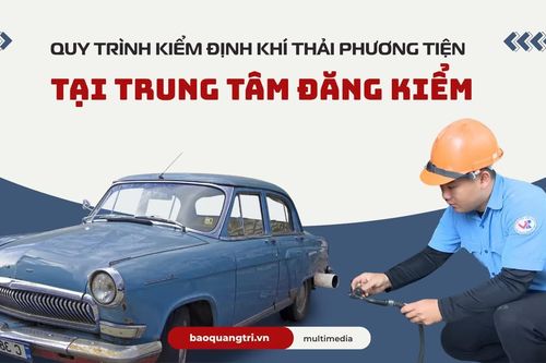 Quy trình kiểm định khí thải phương tiện tại trung tâm đăng kiểm