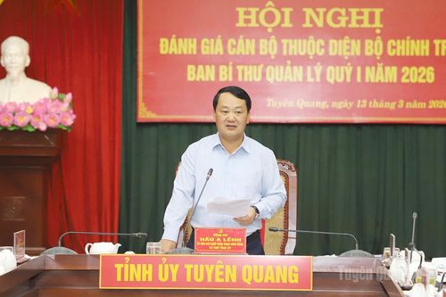 Hội nghị đánh giá cán bộ thuộc diện Bộ Chính trị, Ban Bí thư quản lý quý I năm 2026