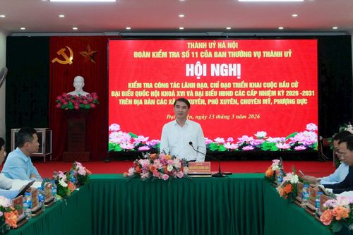 Công bố quyết định kiểm tra đối với Đảng ủy các phường Đống Đa, Kim Liên