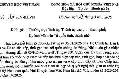 Hội Khuyến học Việt Nam ấn định thời gian tổ chức đại hội hội khuyến học địa phương