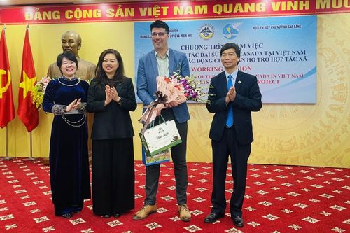 Đoàn công tác Đại sứ quán Canada tại Việt Nam làm việc với Hội Liên hiệp Phụ nữ tỉnh