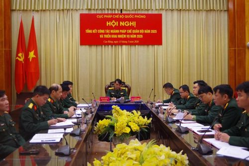 Cục Pháp chế, Bộ Quốc phòng triển khai nhiệm vụ trọng tâm năm 2026