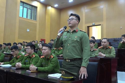 Chương trình đối thoại giữa Đảng ủy, lãnh đạo Công an tỉnh, Thường trực Tỉnh đoàn với tuổi trẻ lực lượng Công an Cao Bằng