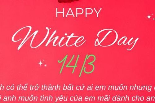 Lời chúc ngày Valentine 14/3 - Valentine trắng tặng người yêu ngọt ngào
