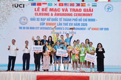 Bế mạc Giải xe đạp nữ quốc tế TP.HCM 2026