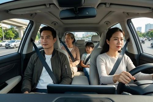 Ngồi ghế sau ô tô không thắt dây an toàn có bị phạt tiền từ 2026?