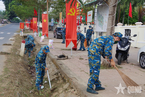 Sư đoàn 377 dân vận hướng về ngày bầu cử