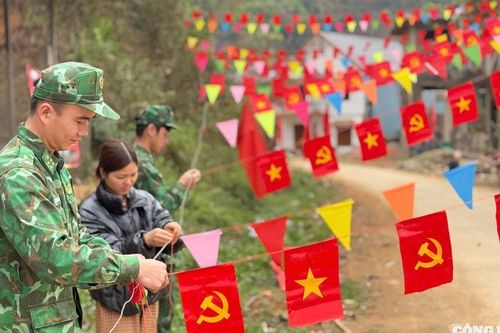 Bộ đội Biên phòng Cao Bằng cùng Nhân dân vùng biên hướng tới ngày bầu cử