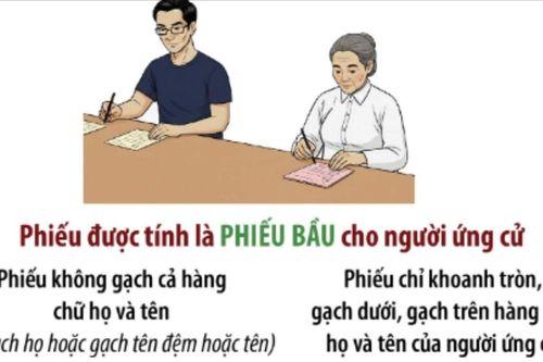Việc cử tri ghi phiếu bầu cử được thực hiện như thế nào?