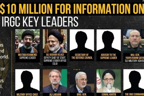 Mỹ treo thưởng lớn để truy bắt các tướng lĩnh Iran